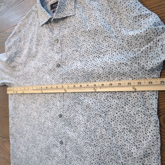 Bugatchi Gray Men's Shirt Sz L Button-Up Classic Fit Comfort Stretch‎ Career - Picture 10 of 16